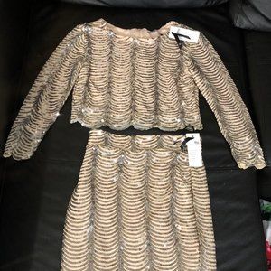 ASOS TFNC Sequin Two Piece Set US4